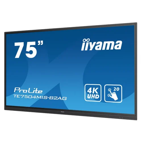 ⁦מסך מחשב ‏75 ‏אינטש iiYAMA ProLite TE7504MIS-B2AG 4K⁩ – תמונה ⁦2⁩