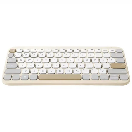 ⁦90XB0880-BKB370 מקלדת אלחוטית Asus Marshmallow KW100 Oat Milk⁩ – תמונה ⁦3⁩