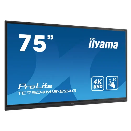 ⁦מסך מחשב ‏75 ‏אינטש iiYAMA ProLite TE7504MIS-B2AG 4K⁩ – תמונה ⁦3⁩