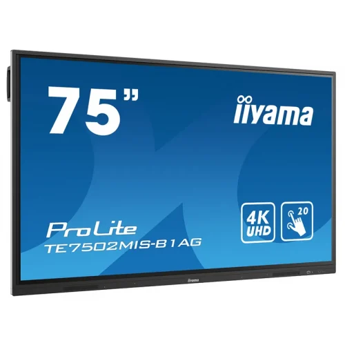 ⁦מסך מחשב ‏75 ‏אינטש iiYAMA ProLite TE7502MIS-B1AG 4K⁩ – תמונה ⁦2⁩