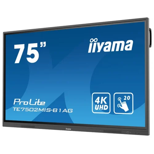 ⁦מסך מחשב ‏75 ‏אינטש iiYAMA ProLite TE7502MIS-B1AG 4K⁩ – תמונה ⁦3⁩