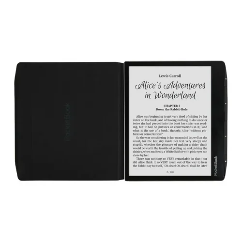 ⁦נרתיק לקורא ספרים HN-FP-PU-700-GG-WW Pocketbook ERA Flip Cover Black⁩ – תמונה ⁦4⁩