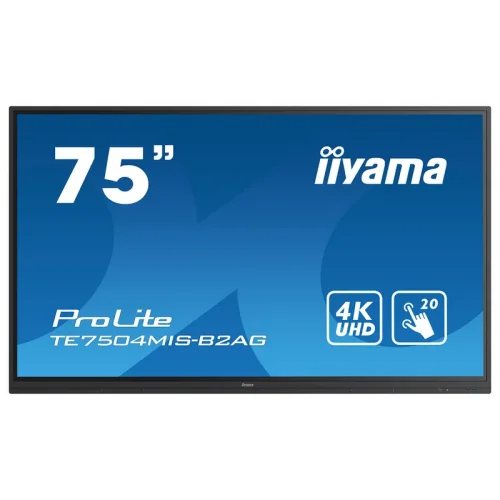 מסך מחשב ‏75 ‏אינטש iiYAMA ProLite TE7504MIS-B2AG 4K