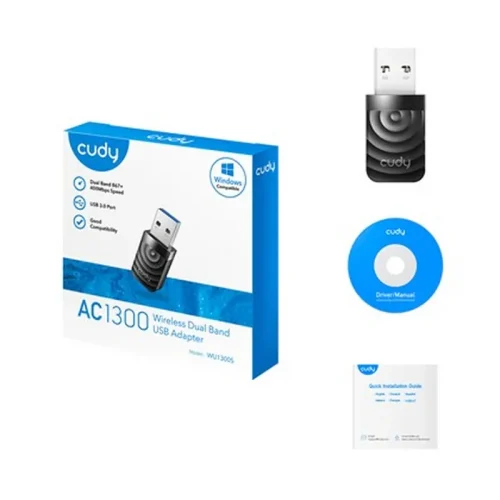 ⁦CUDY WU1300S-IL Wireless Dual-Band Mini USB 3.0⁩ – תמונה ⁦4⁩