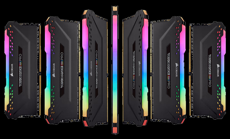 זיכרון Corsair Vengeance RGB PRO בנפח 64GB עם תאורת RGB רב-אזורית
