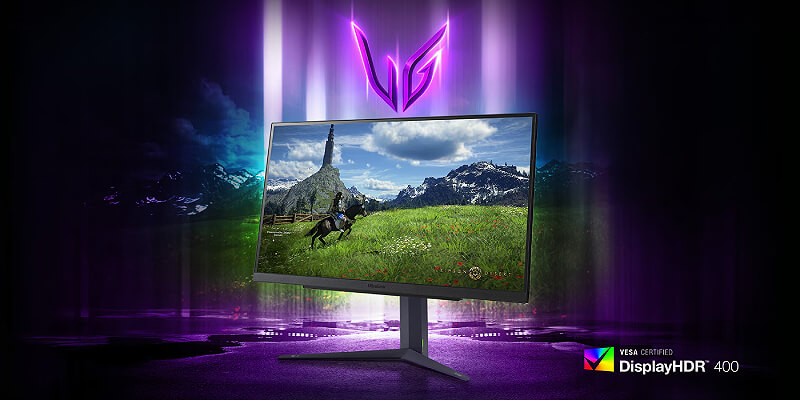 מסך הגיימינג LG 27GS85Q-B UltraGear עם QHD ופאנל Nano IPS