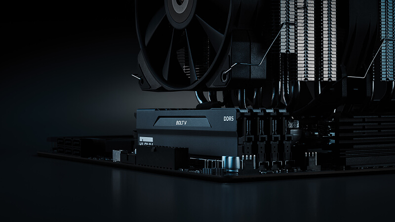 KLEVV BOLT V low-profile DDR5 memory with CPU cooler