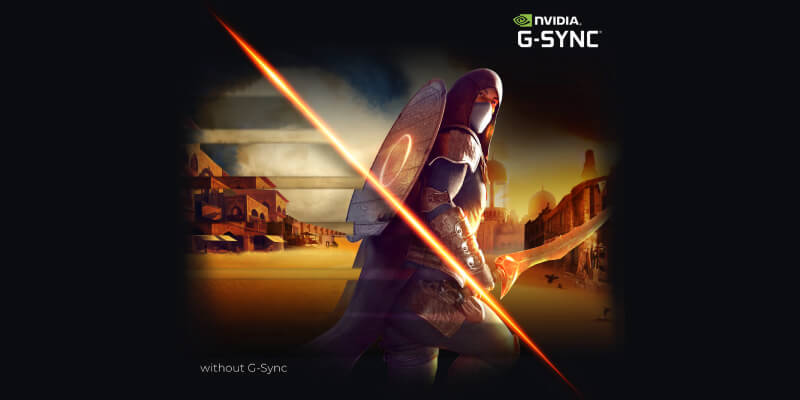השוואת משחק עם NVIDIA G-SYNC Compatible במסך AOC 27G4ZR