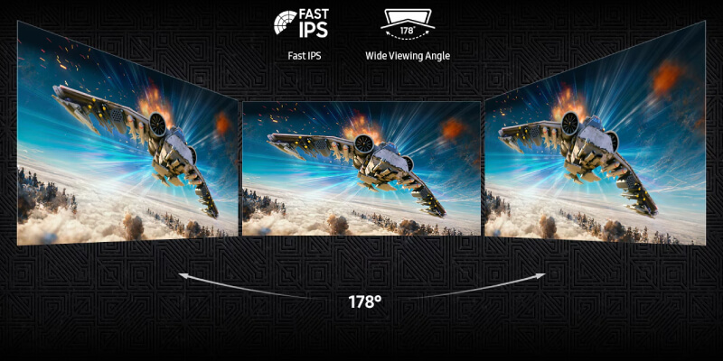 פאנל Fast IPS עם זווית צפייה של 178 מעלות במסך הגיימינג Samsung S27HG402EU