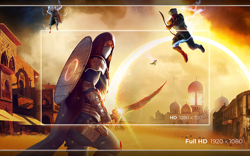 רזולוציית Full HD במסך AOC C32G4Z