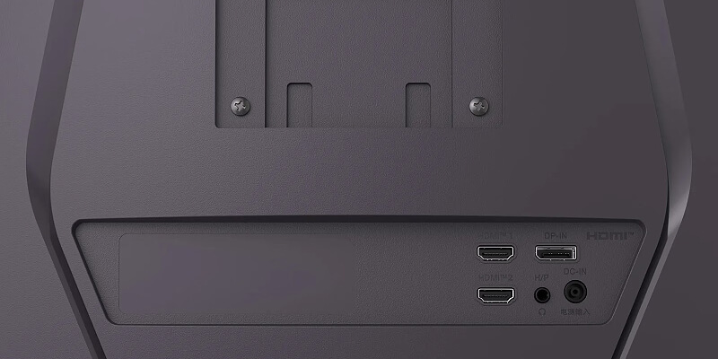 חיבורי HDMI ו-DisplayPort במסך LG UltraGear 32G600A-B