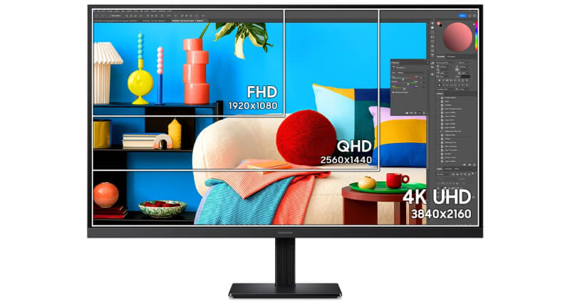 סביבת עבודה 4K במסך Samsung ViewFinity S7 S70H