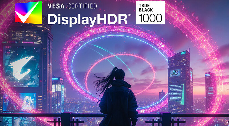 DisplayHDR True Black 1000 ב-Gigabyte AORUS MASTER 16